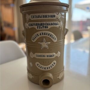 Slack & Brownlow Charcoal Filter Vase - Tan